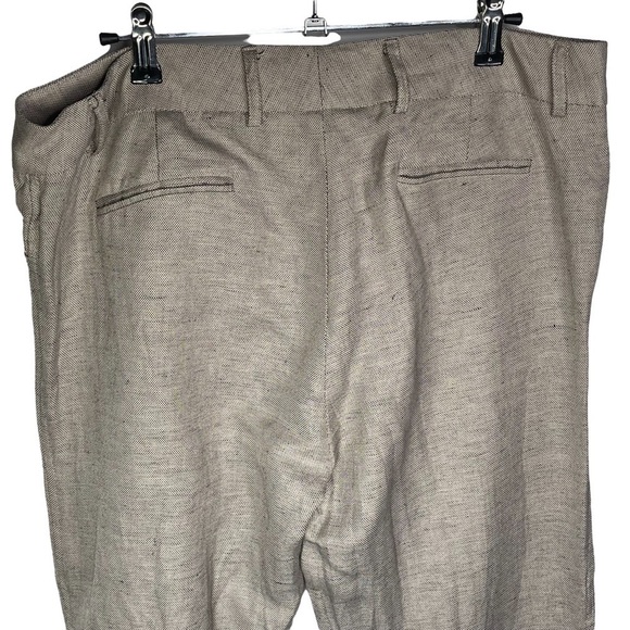 Antonio Melani Beige Linen Pants Size 12 - Picture 6 of 8